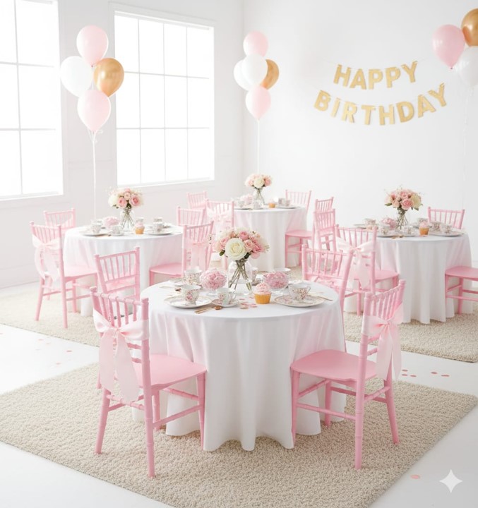 Kids Pink Chiavari Chairs